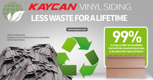 Vinyl Siding Means Less Waste